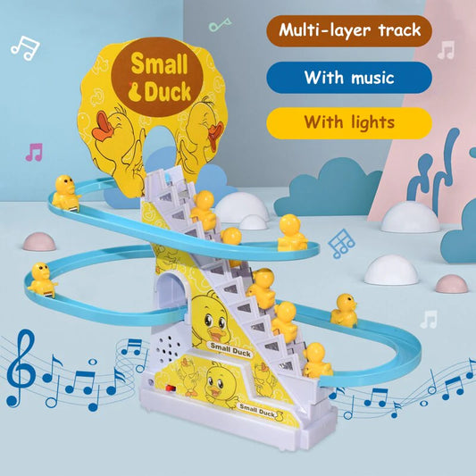Cute Duck Slide Electric Track Set