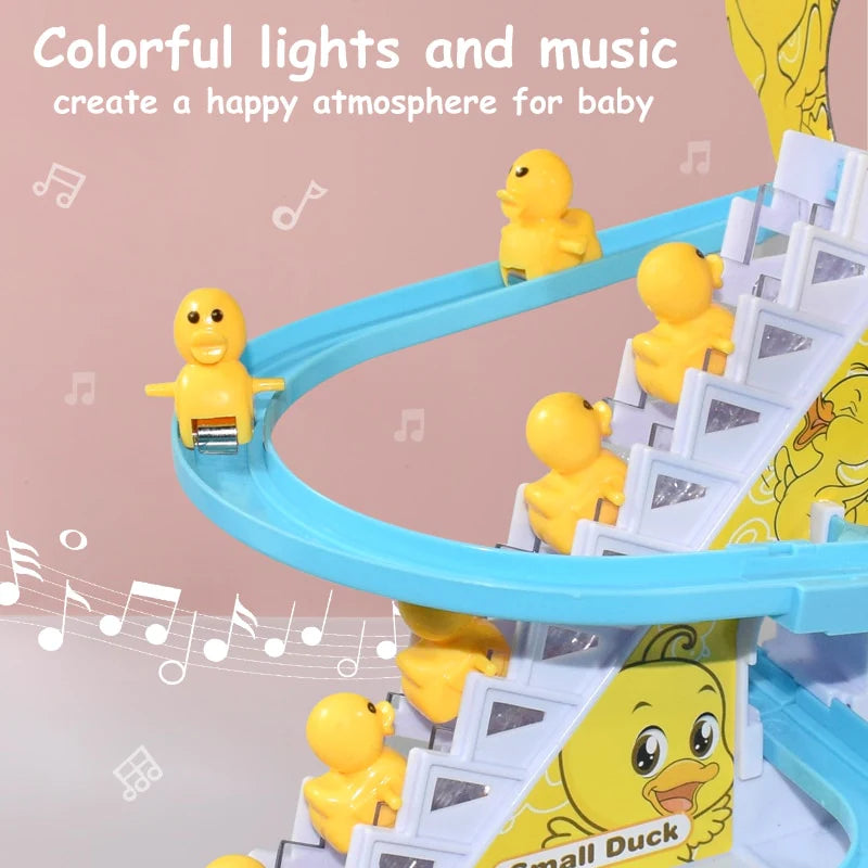 Cute Duck Slide Electric Track Set