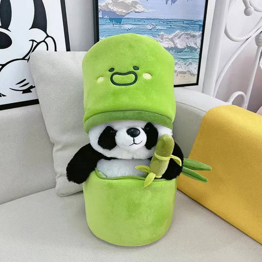 Panda Plush in Bamboo Pod – Cute Plush Toy (30cm)