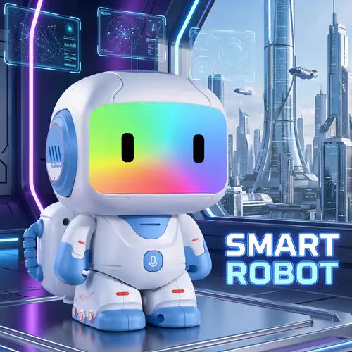 RC Dancing Robot Toy with LED Lights & Music