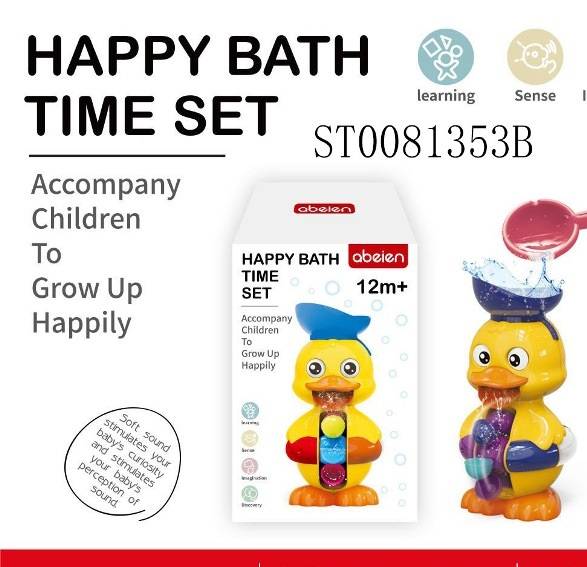 Happy Bath Time Set – Duck Waterfall Bath Toy for Babies