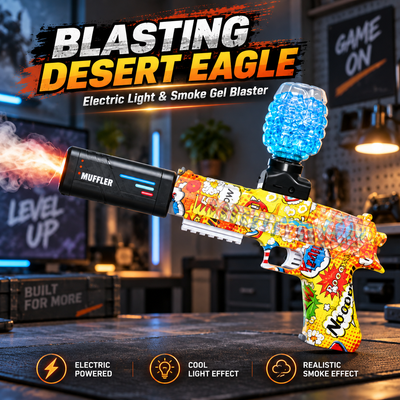 Desert Eagle Electric Gel Blaster with Smoke & Lights