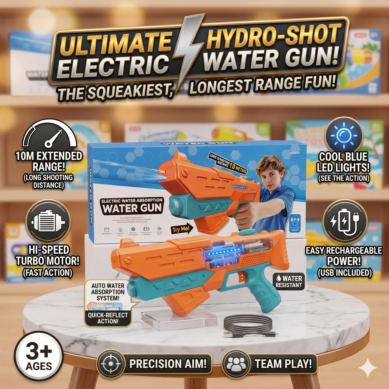 Large Capacity Battery Powered Electric Water Gun