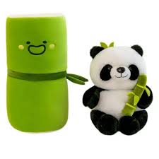 Panda Plush in Bamboo Pod – Cute Plush Toy (30cm)