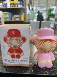 Mini Stylish Table Fan – Cooling Fan with Cap Design