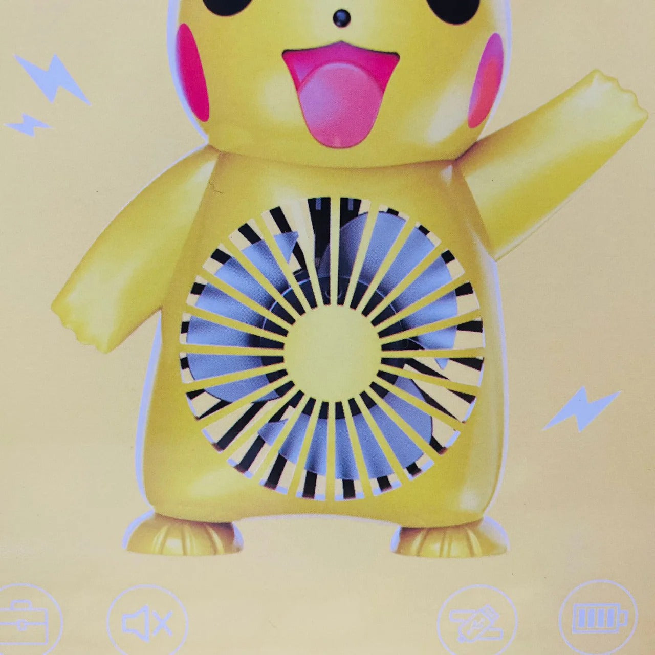 Pikachu Portable Fan – USB Rechargeable Mini Fan