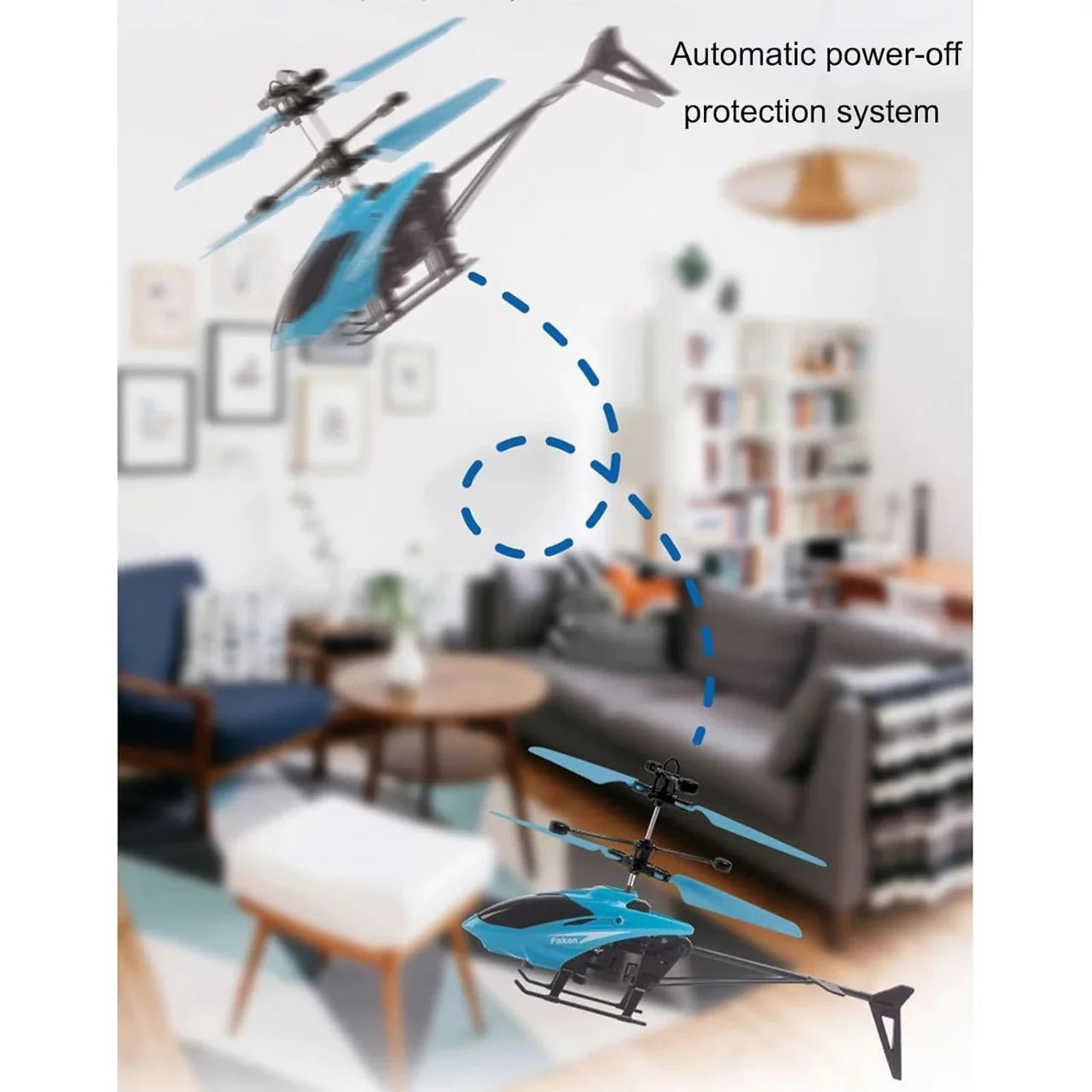 2-in-1 Hand Gesture & Sensor Flying Helicopter