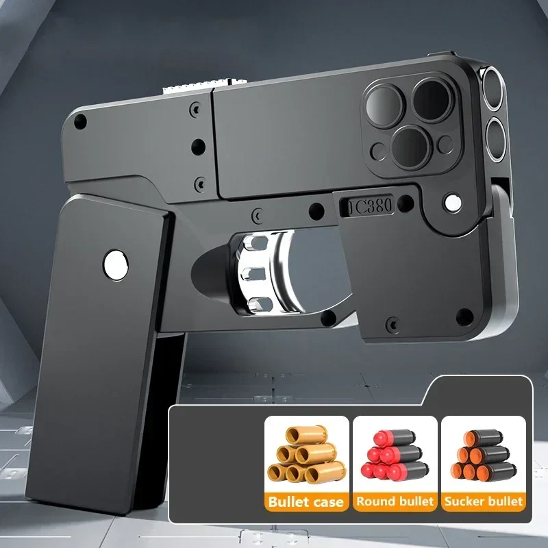 Folding Mobile Phone Soft Bullet Gun Toy