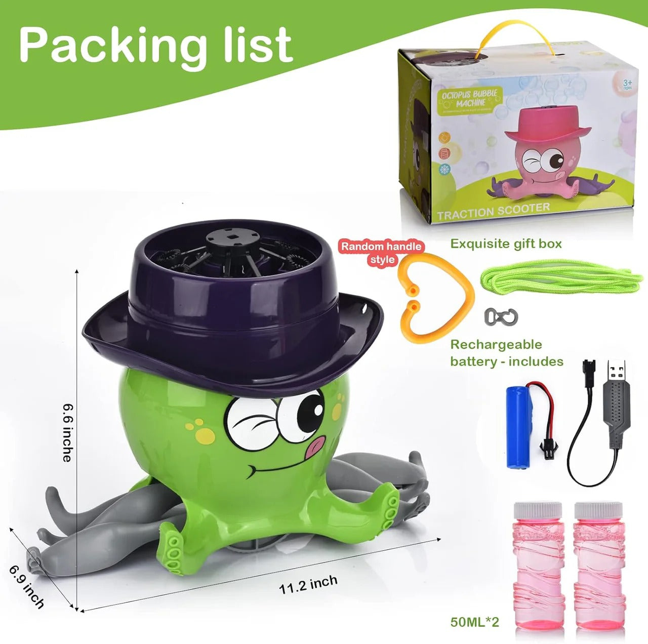 Automatic Octopus Bubble Maker