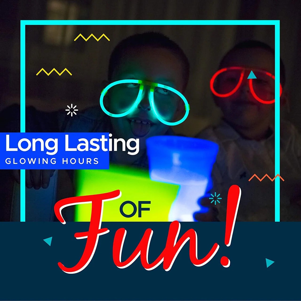 50pcs Glow Sticks Party Pack – Long-Lasting Glow