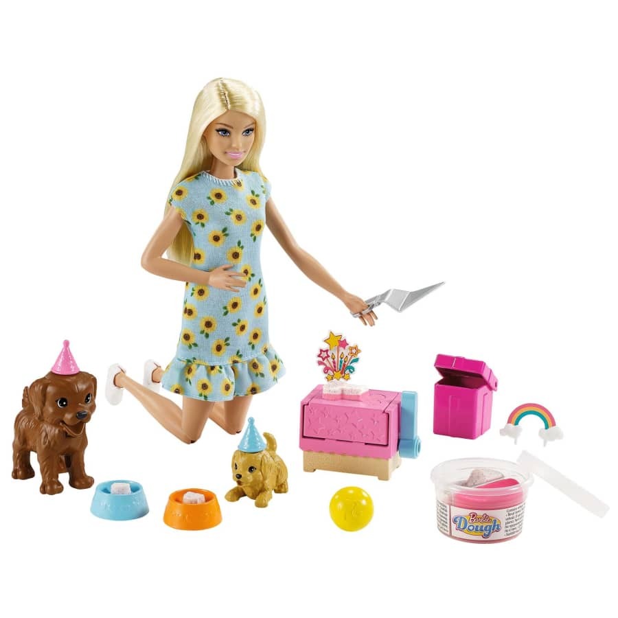 Barbie Doll & Puppy Party Playset