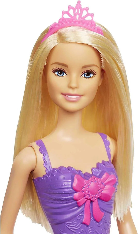 Princess Barbie Doll with Blonde Hair & Purple Dress