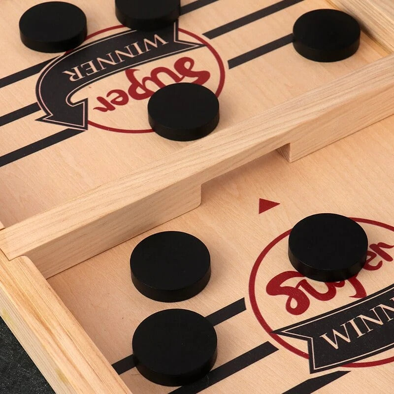 Ejection Interactive Board Game β Wooden Fast Sling Puck Table Game