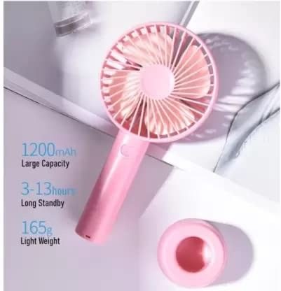 Mini Portable USB Rechargeable Hand Fan – Quiet Handheld & Desktop Cooling Fan