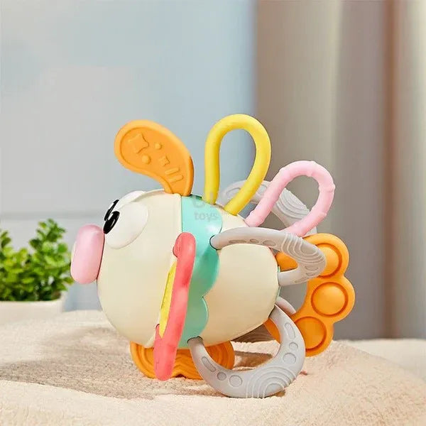 Lionfish Baby Teether & Sensory Rattle Toy