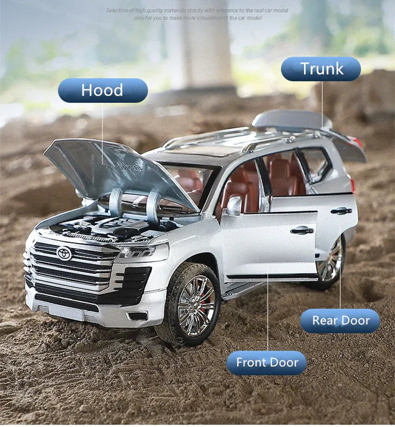 1:24 Diecast Toyota Land Cruiser LC300 Model Car