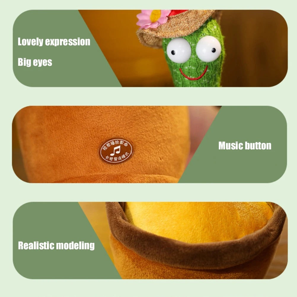 Cute Dancing & Talking Cactus Toy