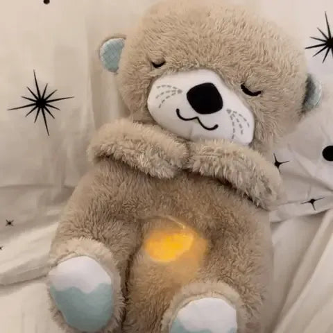 Breathing Bear Soothing Plush Toy with Motion, Music & Lights