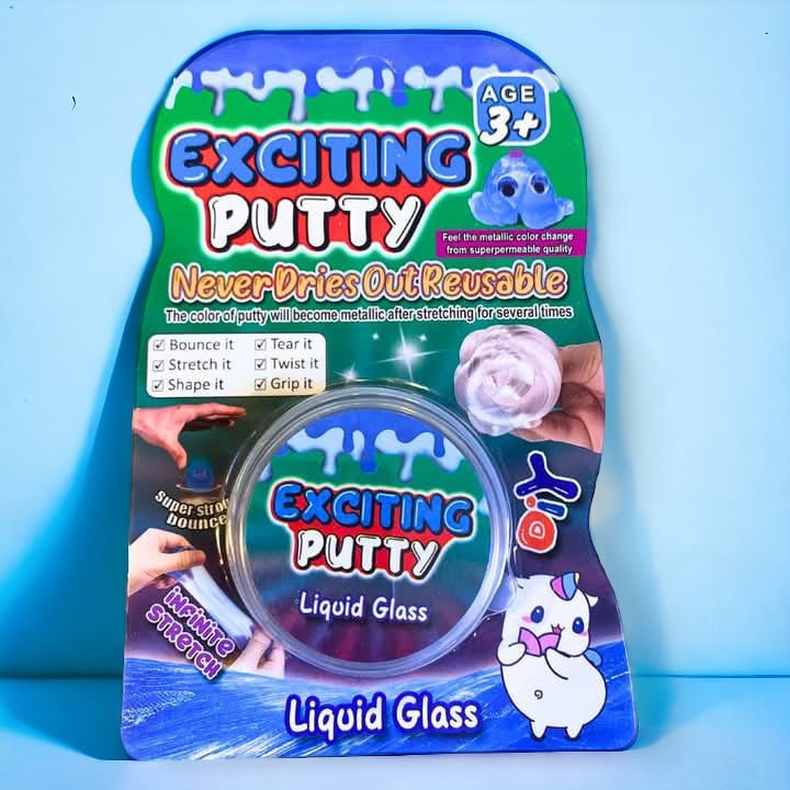 DIY Liquid Glass Stretch Putty Toy