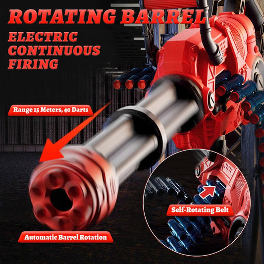 Auto Rotating Belt Soft Dart Blaster Gun