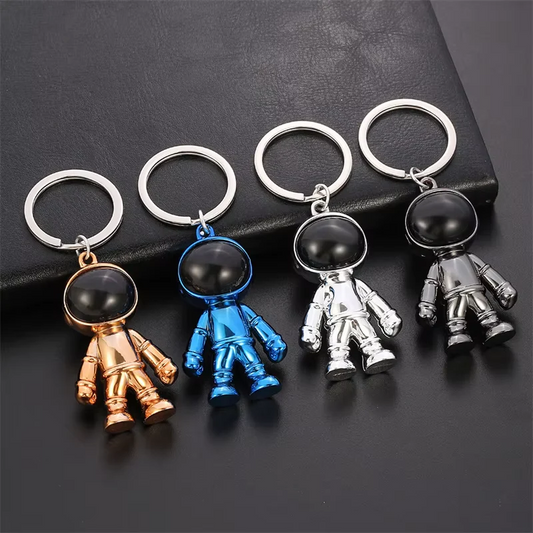 2Pcs 3D Astronaut Keychain – Hip Hop Space Robot Keyring