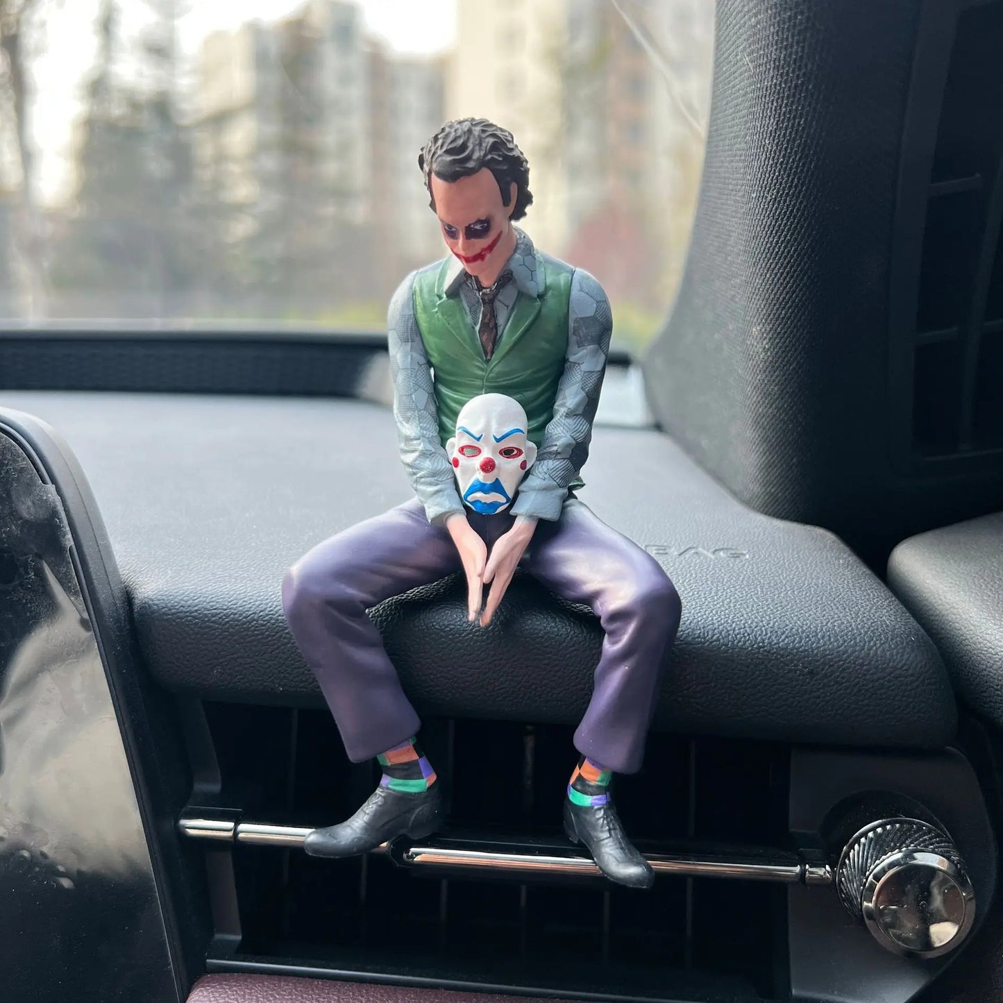 Dark Knight Joker Mounted Figurine