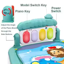 Baby Gym Play Mat with Hanging Toys & Piano Keys