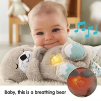 Breathing Bear Soothing Plush Toy with Motion, Music & Lights
