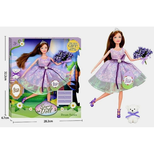 Modern Fashion Doll with Bear – Stylish Doll Playset