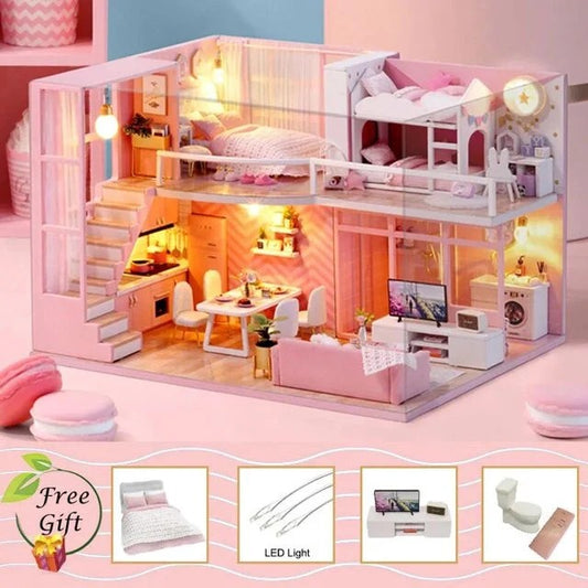 DIY Miniature Dollhouse Furniture Kit – Enchanting Room Box Theatre Craft Set
