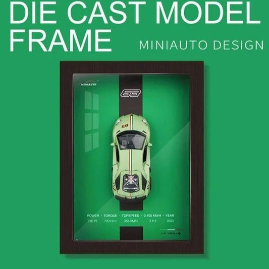 1:32 Die‑Cast Lamborghini Aventador LP780‑2 Model Car with 3D Frame