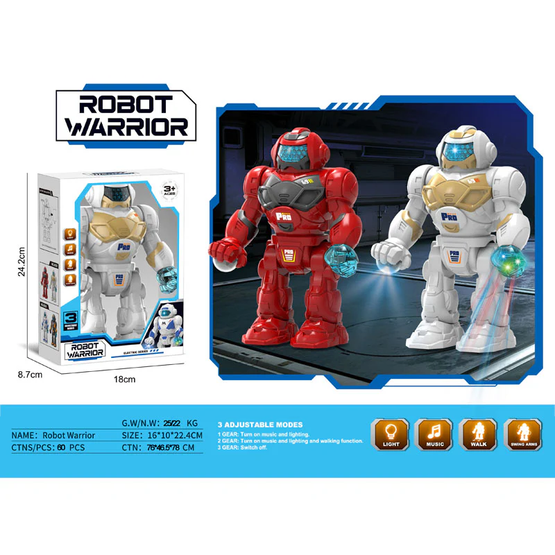 Walking Brave Robot Toy β Lights, Sounds & Action for Endless Fun