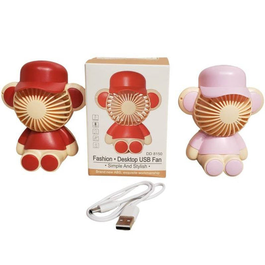 Mini Stylish Table Fan – Cooling Fan with Cap Design