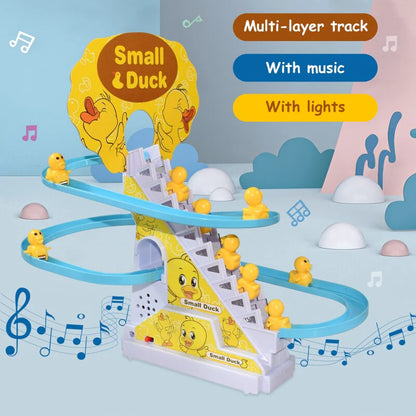 Cute Duck Slide Electric Track Set