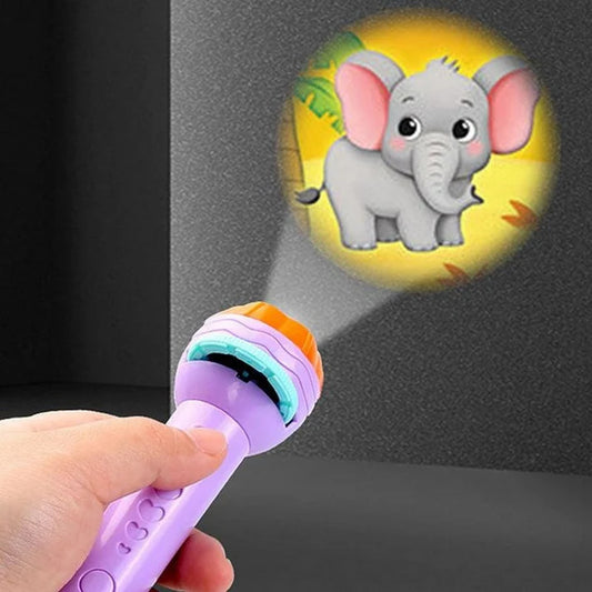 Mini Flashlight Projector Slide Toy