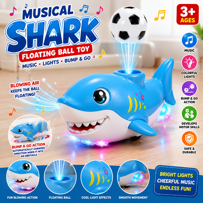 Musical Shark Toy With Floating Ball