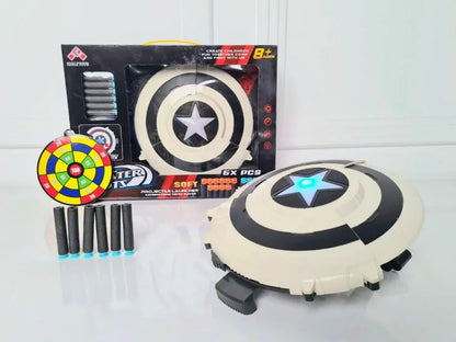 Avengers Endgame Captain America Shield Toy with Soft Bullets & Lights