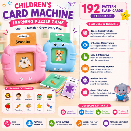 Children’s Card Machine Learning Puzzle Game