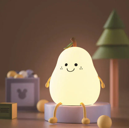 Cute Pear Silicone Night Light