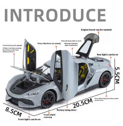 1:24 Koenigsegg Gemera GT Super Sport Diecast Model Car