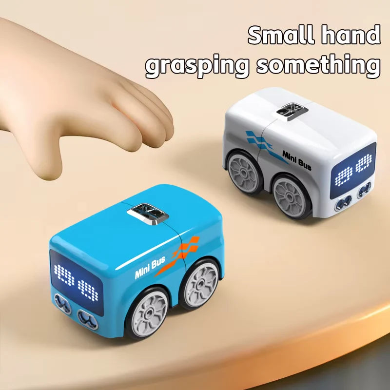 Remote Control Follow Ball Mini Magic Bus With Face LED Light