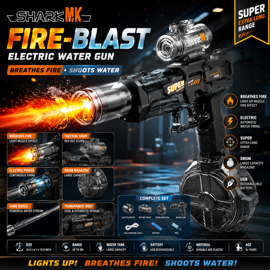 Automatic SharkMK Breathe Fire Electric Water Gun