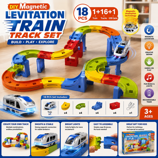 DIY Magnetic Levitation Train Track Set 18PCS