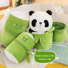 Panda Plush in Bamboo Pod – Cute Plush Toy (30cm)