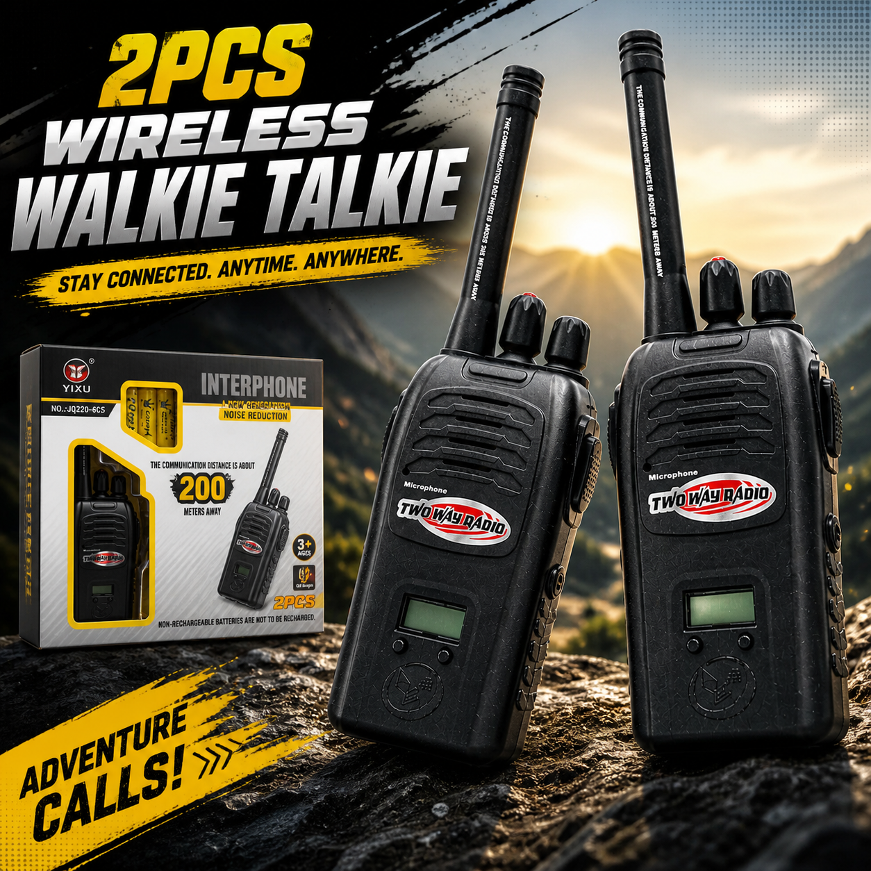 2PCS Wireless Walkie Talkie