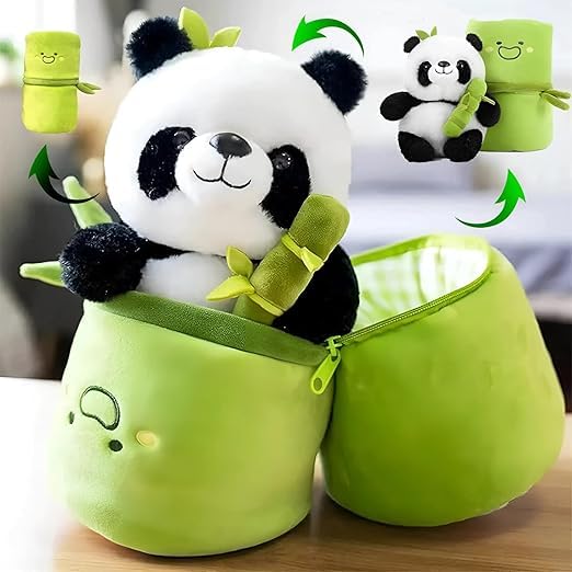 Panda Plush in Bamboo Pod – Cute Plush Toy (30cm)