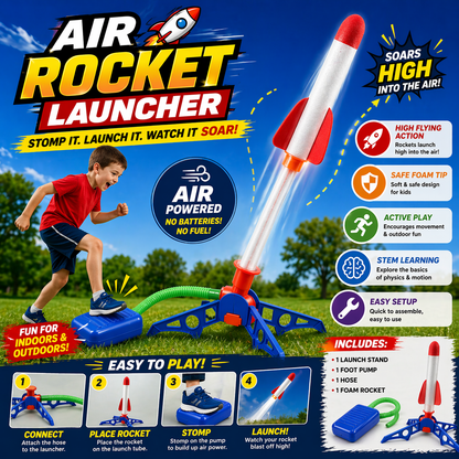 Air Rocket Foot Pump Launcher