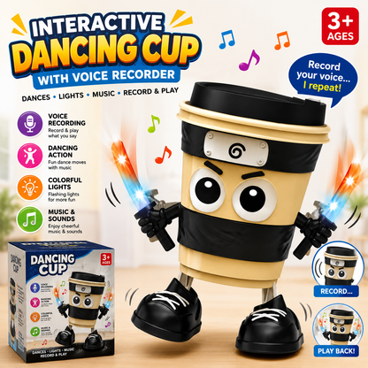 Dancing Ninja Cup Toy with Voice Recorder