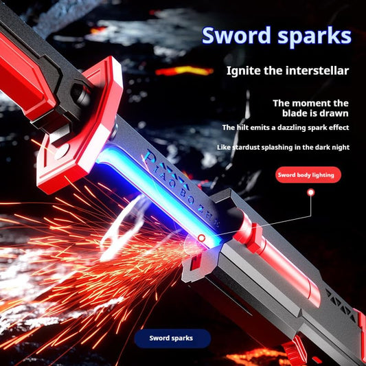 Dazzling Sparkblade Sword with Smoke & Light Effects