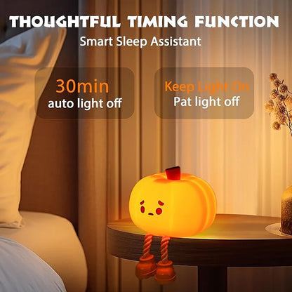 Cute Pumpkin Silicone Night Light